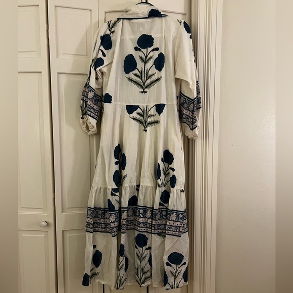 Paloma Flounce Dress | French Blue Marigold XS - Picture 4 of 4